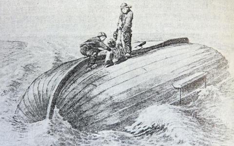 De wonderbaarlijke redding van Gerben Basteleur op 10 maart 1883.                        